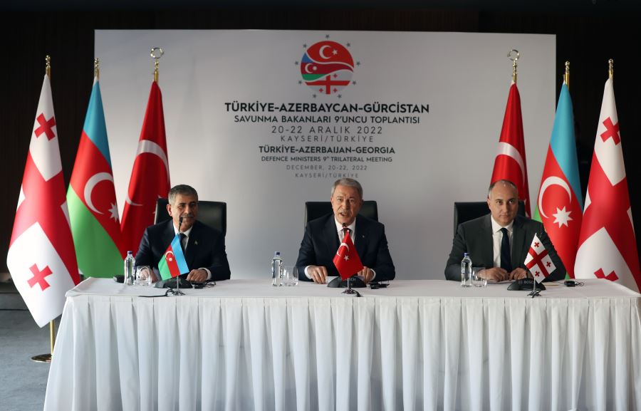  Türkiye-Gürcistan-Azerbaycan Savunma Bakanları Toplantısı Kayseri
