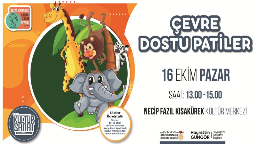 “Çevre Dostu Patiler” tiyatro gösterisi 