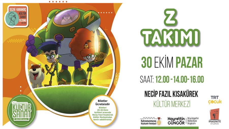 ‘Z Takımı’ müzikal tiyatro gösterisi sahnelenecek