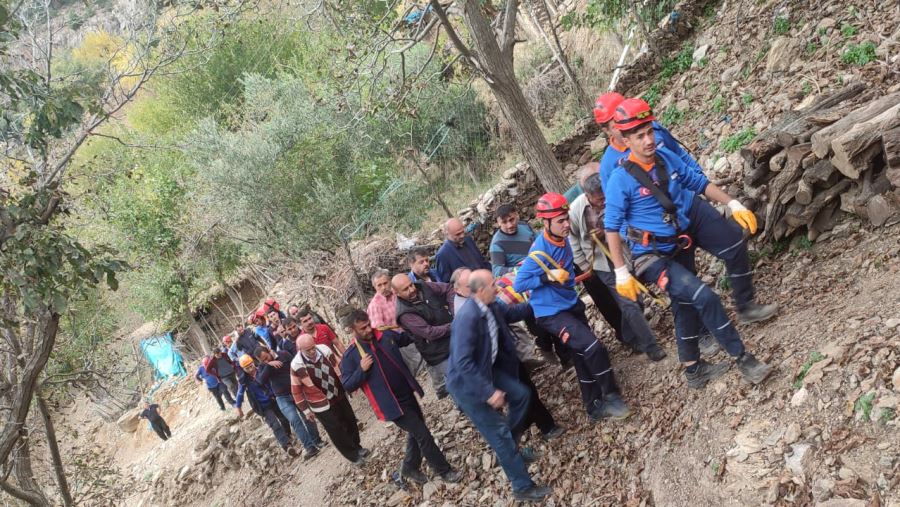 Zeytin toplarken uçuruma yuvarlanan kişi hayatını kaybetti 