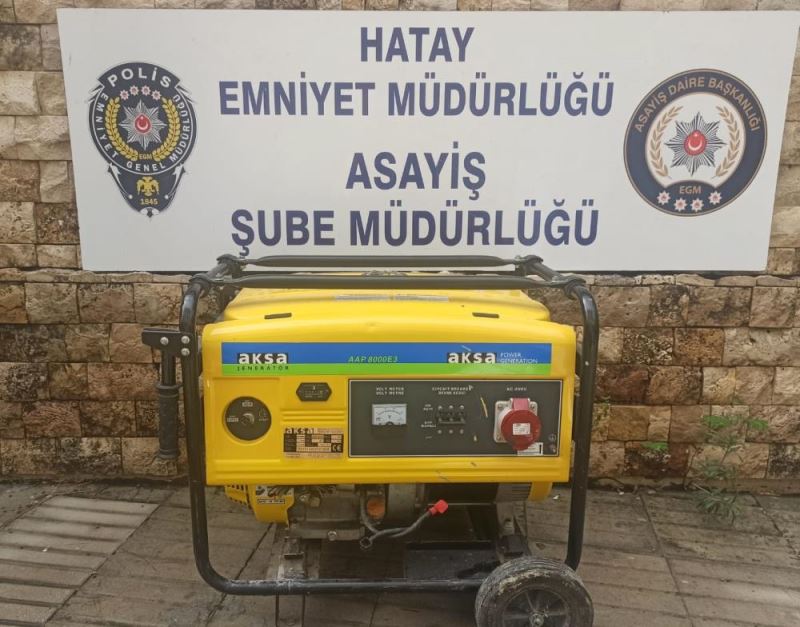 İş yerinden jeneratör ve tahıl çalan 2 zanlı tutuklandı