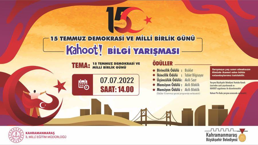 ‘Demokrasi ve Milli Birlik Günü’ Temalı Bilgi Yarışması Gerçekleştirilecek 