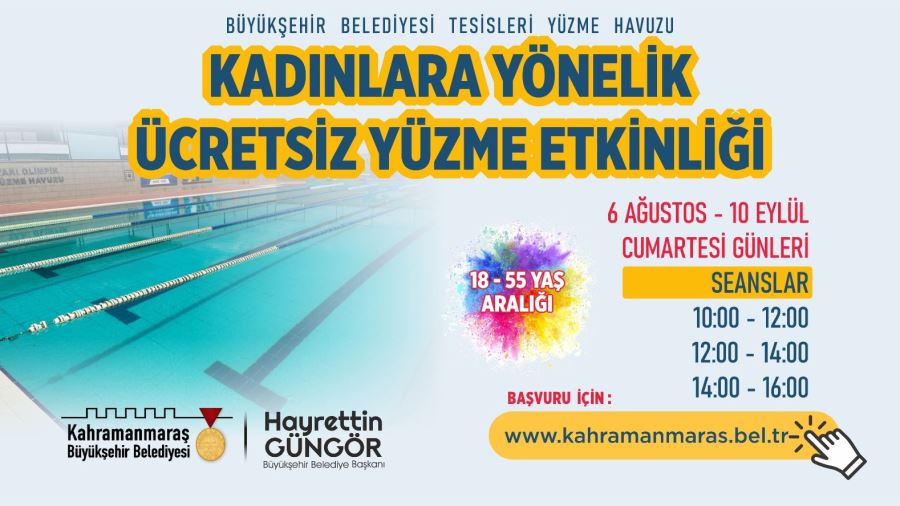 Kadınlar İçin Ücretsiz Yüzme Etkinliği 