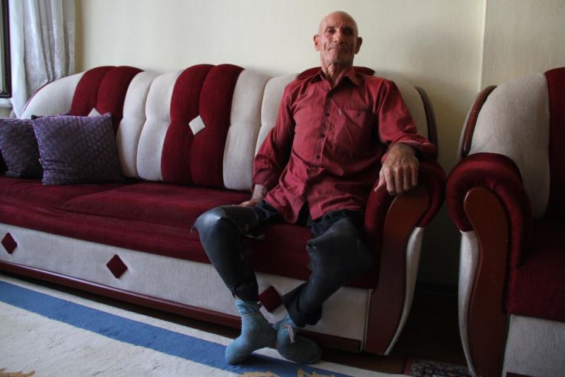 Bedensel engelli Hasan dede, yaşama soyadı gibi 