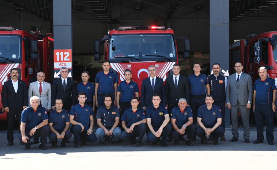 Güngör,İtfaiye personeli ile bir araya geldi