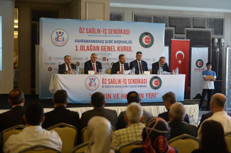 Öz Sağlık-İş Sendikası Kahramanmaraş Şubesinin Genel Kurul toplantısı yapıldı