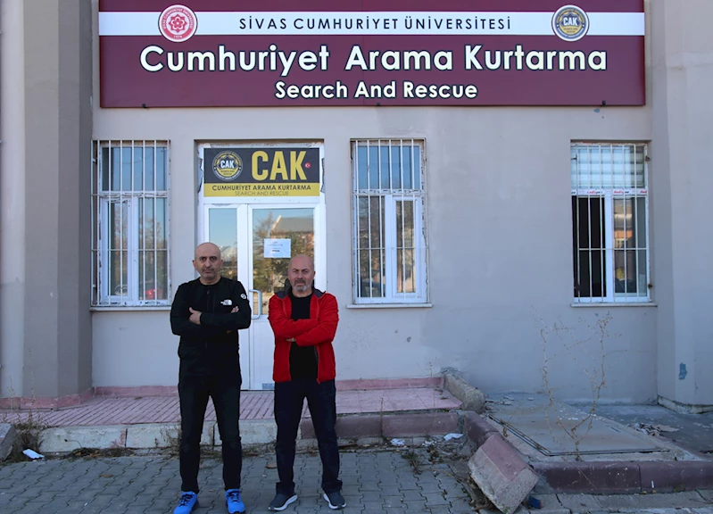 Sivas Cumhuriyet Üniversitesi arama ve kurtarma birimi göreve hazır
