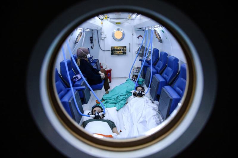 Mersin Şehir Hastanesinde hiperbarik oksijen tedavisi gören depremzedelerde uzuv kaybı yaşanmadı