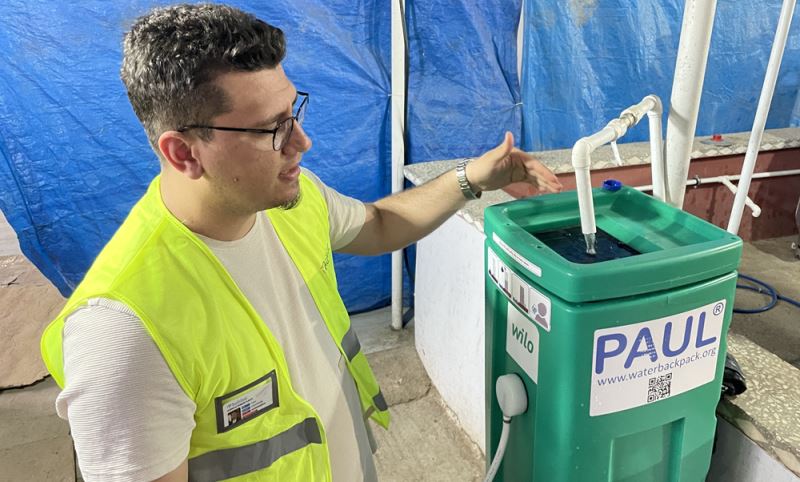 Habitat Derneği portatif su arıtma cihazlarıyla depremzedelere destek sunuyor 