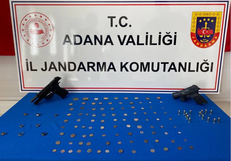 96 sikke ve 8 gümüş yüzük ele geçirildi