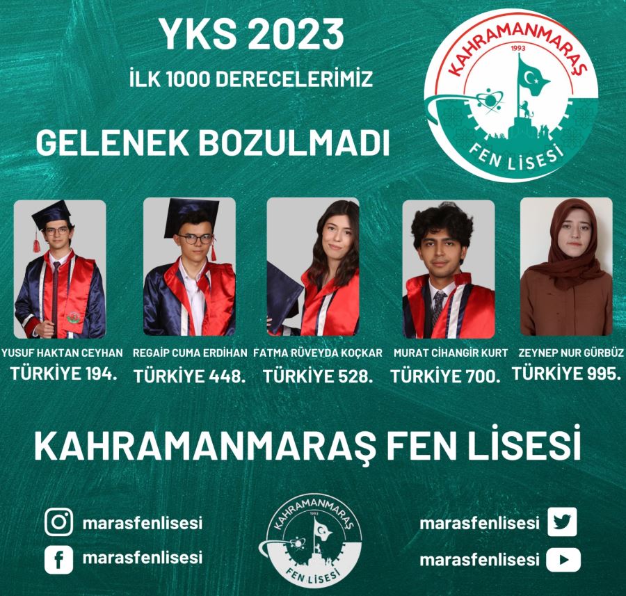 Kahramanmaraş Fen Lisesi’nde gelenek bozulmadı