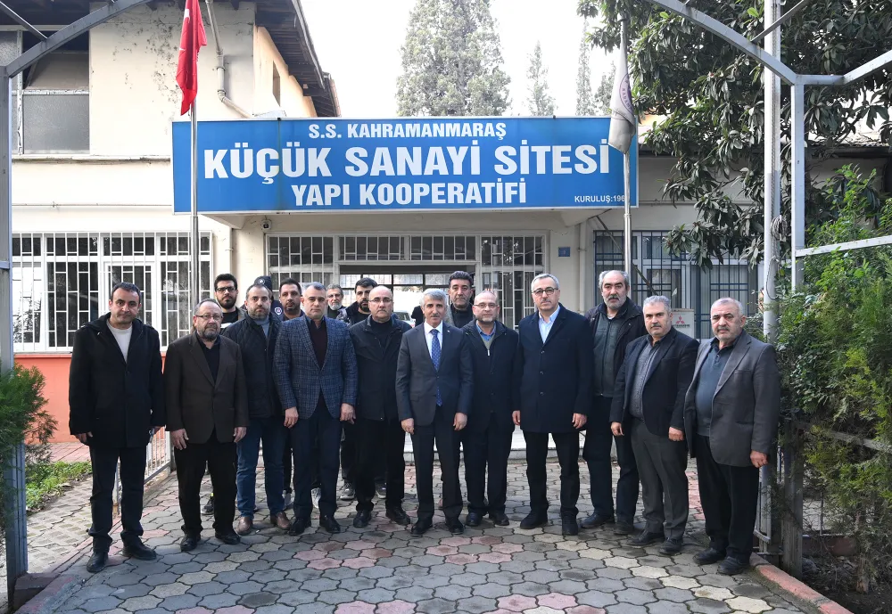 Vali Ünlüer ve Başkan Güngör , Küçük Sanayi Sitesi Esnafıyla bir araya geldi