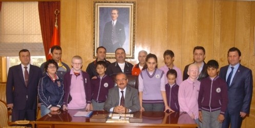 Kocatepe, Madalya kazanan sporcuları kabul etti 