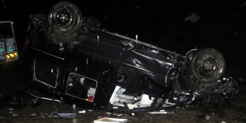 Trafik Kazası; 2 Ölü, 1 Yaralı
