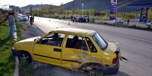 Trafik kazası, 8 yaralı