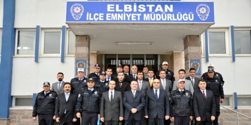 Emniyet Müdürü Adalar, Elbistan`ı ziyaret etti