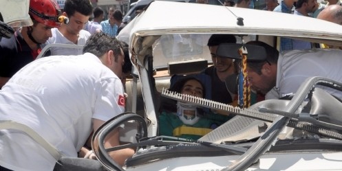 Trafik kazası, 9 yaralı 