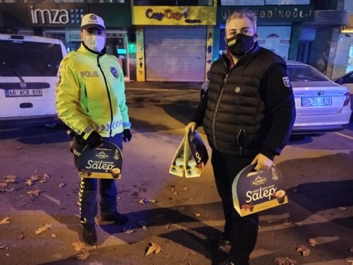 Bağrıaçık`tan Salep İkramı
