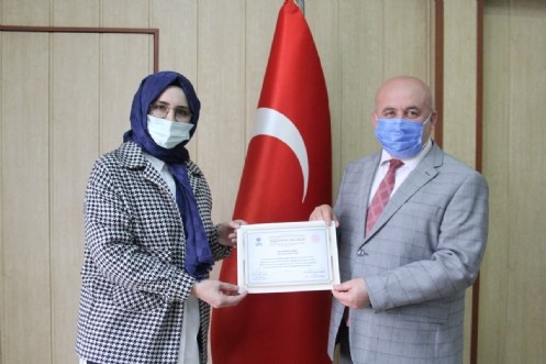 Anadolu Mektebi Öğretmenlerine Teşekkür Belgesi