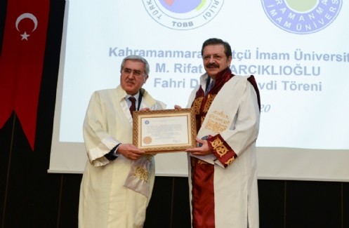 KSÜ Senatosu Tarafından TOBB Başkanı Hisarcıklıoğlu