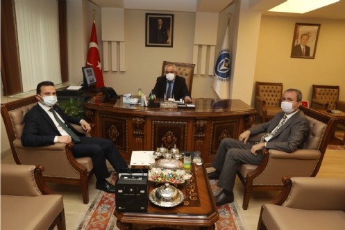 Türkiye Ulusal Ajansı Başkanı İlker Astarcı Kiü Rektörü Prof. Dr. Sami Özgül`ü Ziyaret Etti