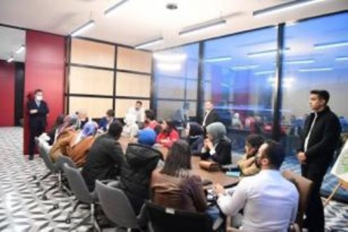 KSÜ Üniversitesi  Rektörü Prof. Dr. Niyazi Can ve Gençlik Hizmetleri Genel Müdür Yardımcısı Enes Efendioğlu Expo 2023 Alanında Gençlerle Bir Araya Geldi