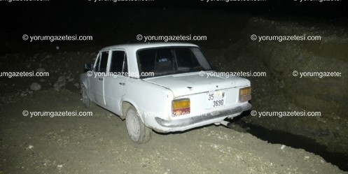 Otomobil dereye yuvarlandı 