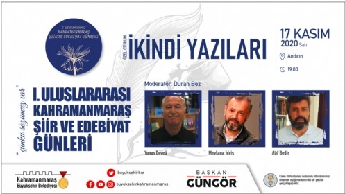 Uluslararası Şiir ve Edebiyat Günleri Başlıyor