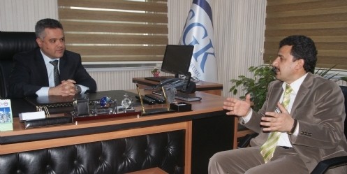 SGK Müdürü Elma`ya ziyaret 