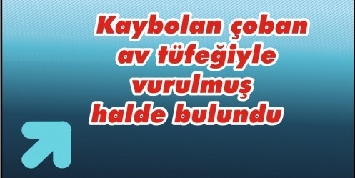 Kaybolan çoban av tüfeğiyle vurulmuş halde bulundu