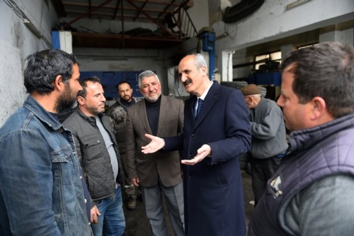 Küçük Sanayi Sitesi Esnafı Gönül Belediyeciliğinden Yana