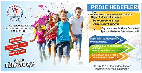 AİLEMLE SPOR YAPIYORUM PROJESİ BAŞLADI