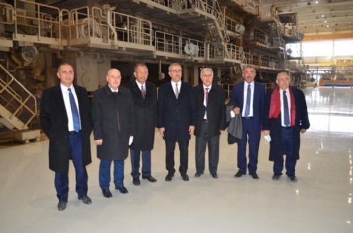 KSÜ Üniversitesi Rektörü Prof. Dr. Niyazi Can Kahramanmaraş İl Protokolü ile Birlikte Aydın Söke`de Batı Kipaş Kâğıt Fabrikası`nın Açılışına Katıldı
