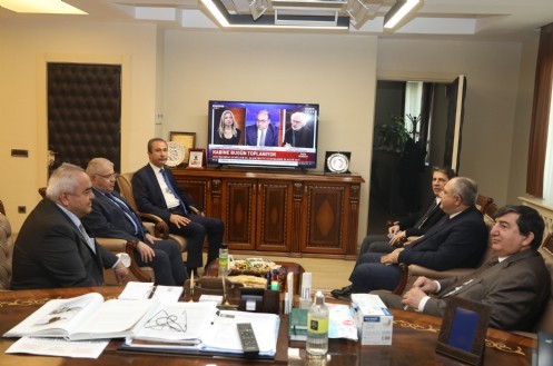Büyükelçi Kök ve Başkan Mahçiçek, KİÜ Rektörü Prof. Dr. Sami Özgül`ü Ziyaret Etti