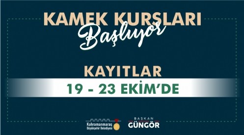 KAMEK Kurslarına Kayıtlar Başlıyor