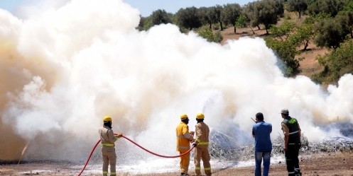 Orman yangını tatbikatı