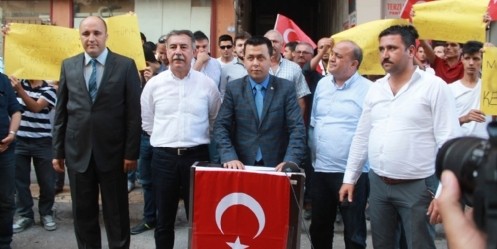 Kahramanmaraş Ülkü Ocaklarından protesto 