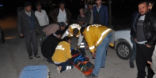 Kamyonetin Çarptığı Bisikletli Yaralandı