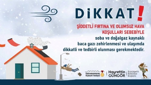 Kahramanmaraş`ta Kuvvetli Rüzgâr Uyarısı
