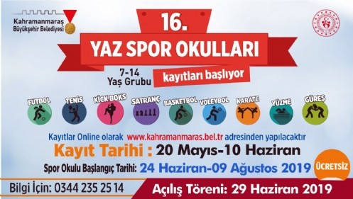 Yaz Spor Okulu Kayıtları Başladı