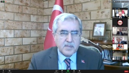 KSÜ Üniversitesi Rektörü Prof. Dr. Niyazi Can, Video Konferans Yöntemiyle Gerçekleştirilen Üniversitelerarası Kurul Toplantısına Katıldı