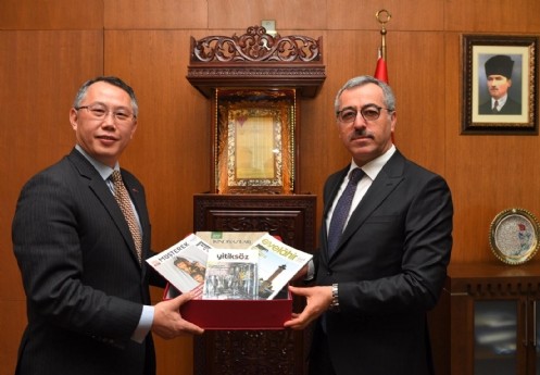 Başkan Güngör, Tayvan Temsilcisi Huang`ı Ağırladı