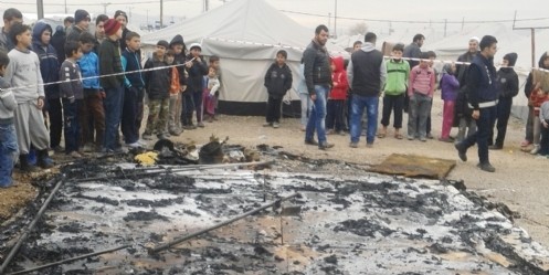 Çadırkent`te yangına 1 dakikada müdahale