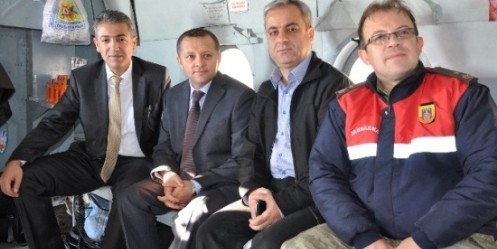 Ağaçlandırma Alanları Helikopterle İncelendi