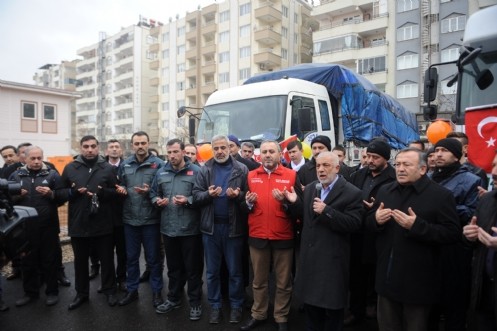 159. Yardım Tırı Yola Çıktı