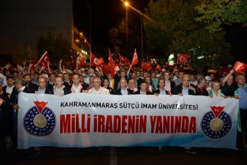 KSÜ, Demokrasi ve Milli İradeye Destek İçin Meydanlara Yürüdü 