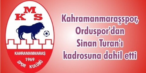 KMS Orduspor`dan Sinan Turan`ı kadrosuna dahil etti
