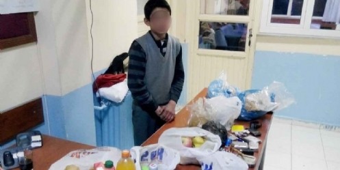 14 Yaşındaki çocuk hırsızlık iddiası ile yakalandı 