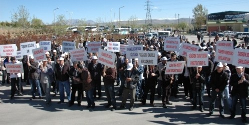 Afşin-Elbistan Termik Santrali`nde özelleştirme karşıtı eylem