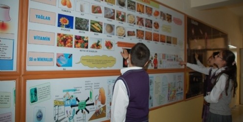 Okul koridorları, ``bilim sokağı`` oldu